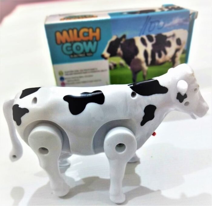 Musical Walking Cow Toy for Kids – Electric Black & White Cow with Lights, Sound & Moving Tail - Image 2